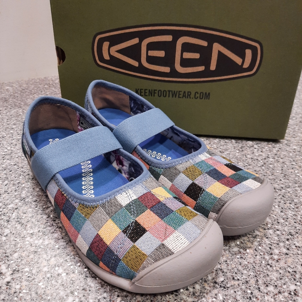 Keen Sienna Patchwork Mary Jane NIB Size 8
